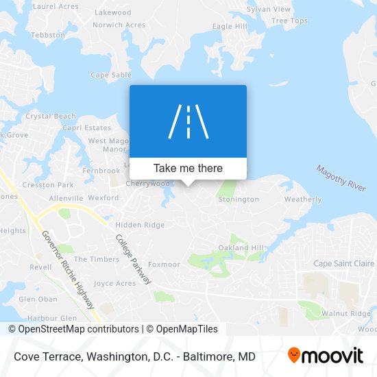 Cove Terrace map