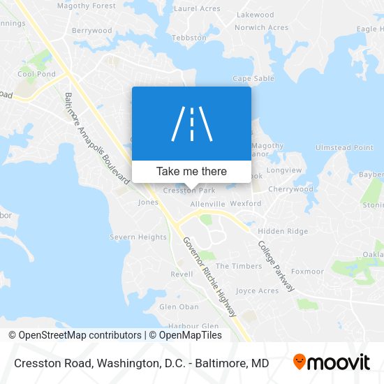 Cresston Road map