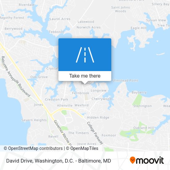 David Drive map