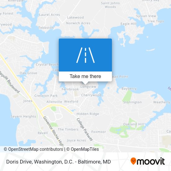 Doris Drive map