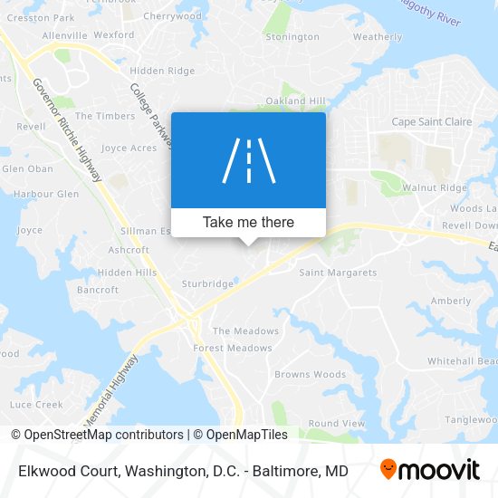 Mapa de Elkwood Court
