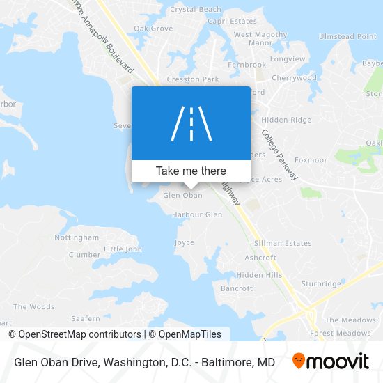 Glen Oban Drive map