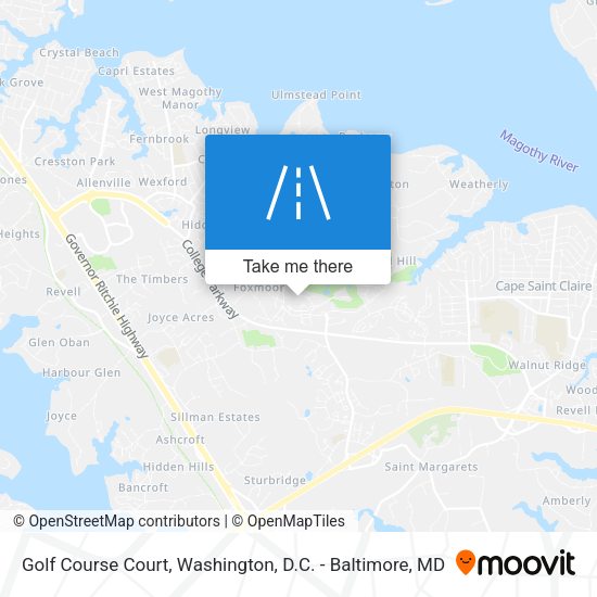 Golf Course Court map