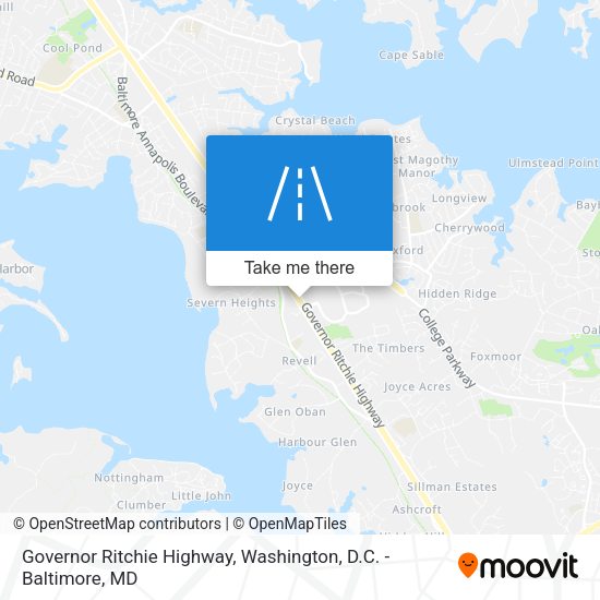 Mapa de Governor Ritchie Highway
