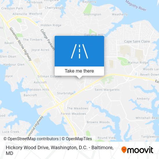 Hickory Wood Drive map