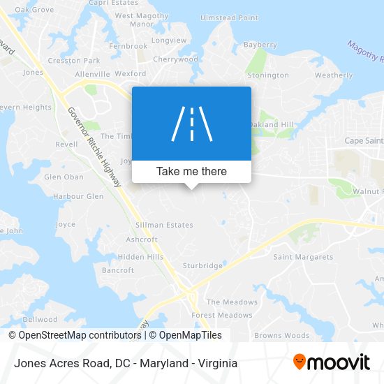 Jones Acres Road map