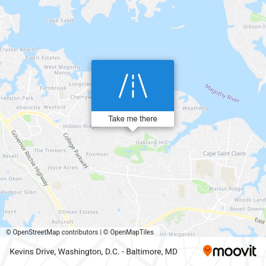 Mapa de Kevins Drive