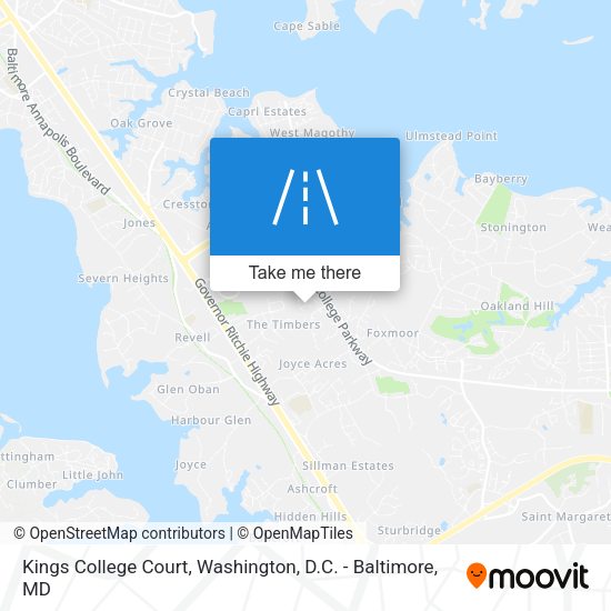 Mapa de Kings College Court