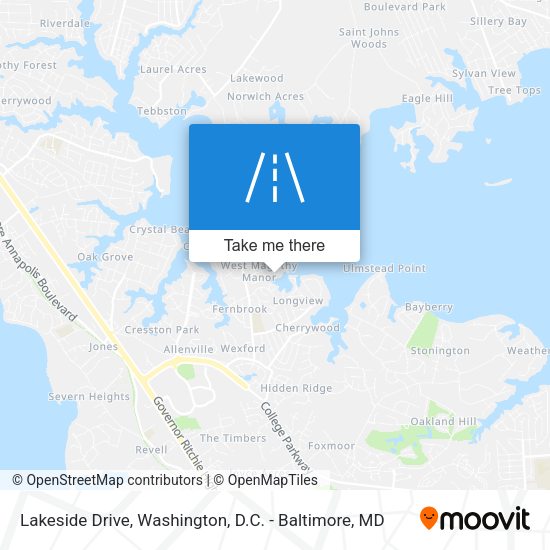 Lakeside Drive map