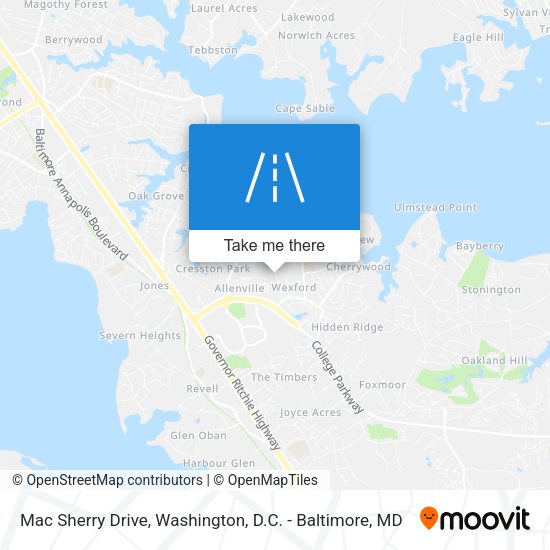 Mac Sherry Drive map
