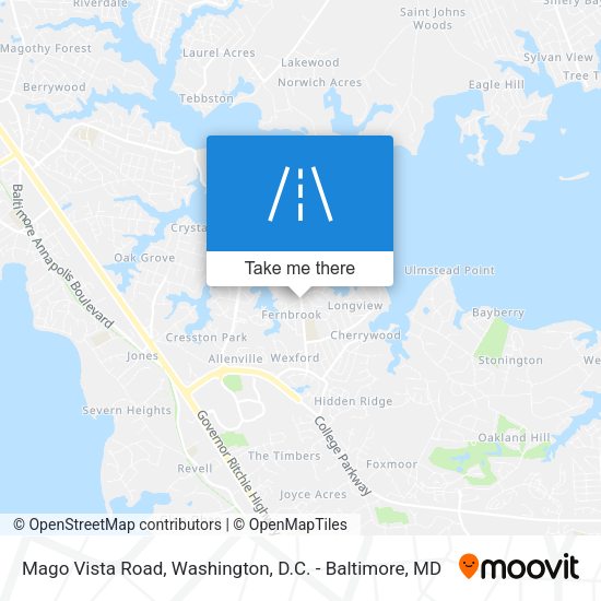 Mago Vista Road map