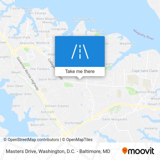 Masters Drive map