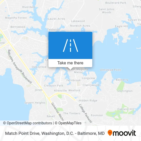 Match Point Drive map