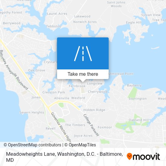 Mapa de Meadowheights Lane