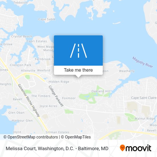 Melissa Court map