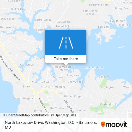 North Lakeview Drive map
