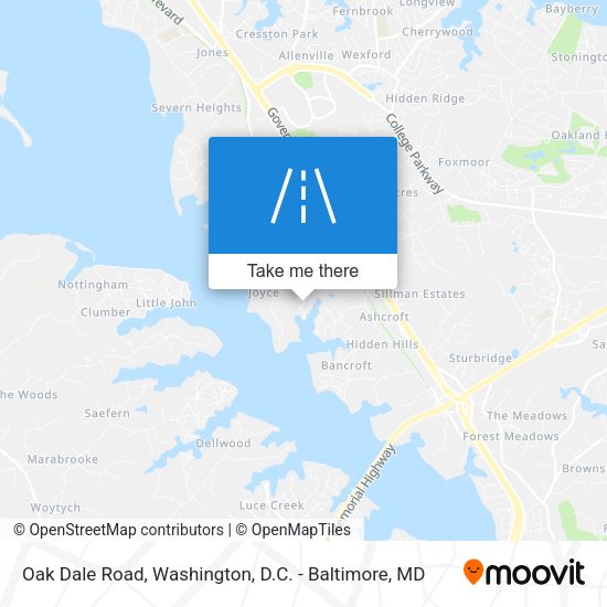 Oak Dale Road map