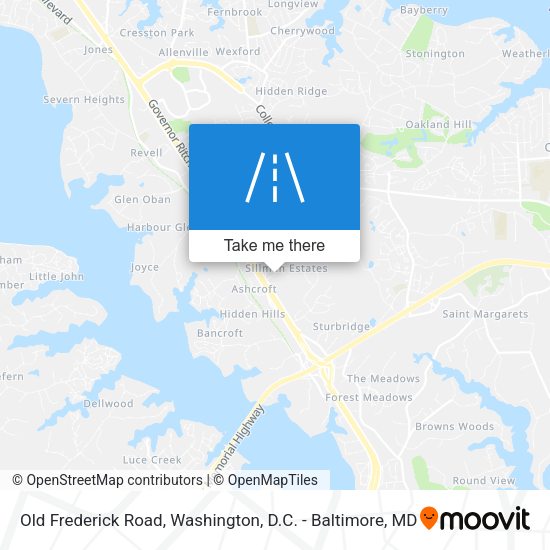 Mapa de Old Frederick Road