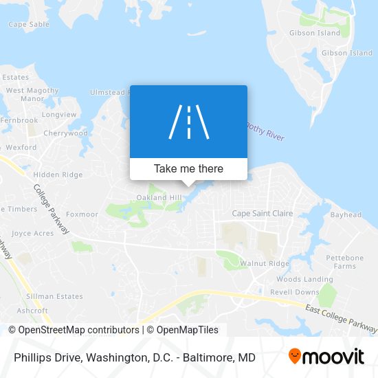 Mapa de Phillips Drive