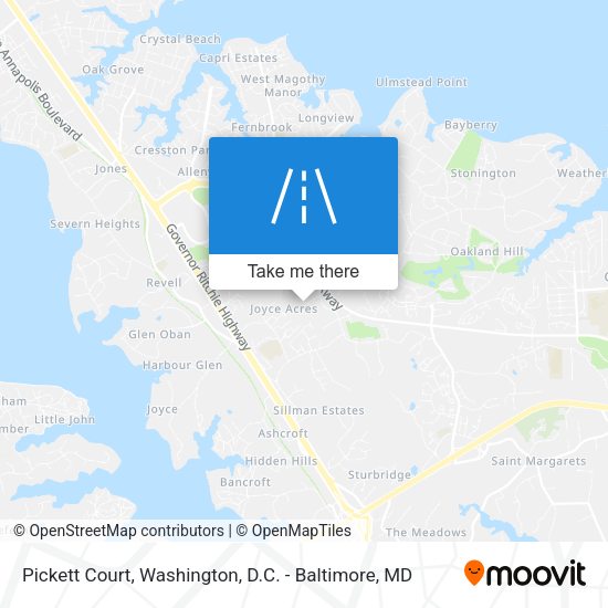 Pickett Court map