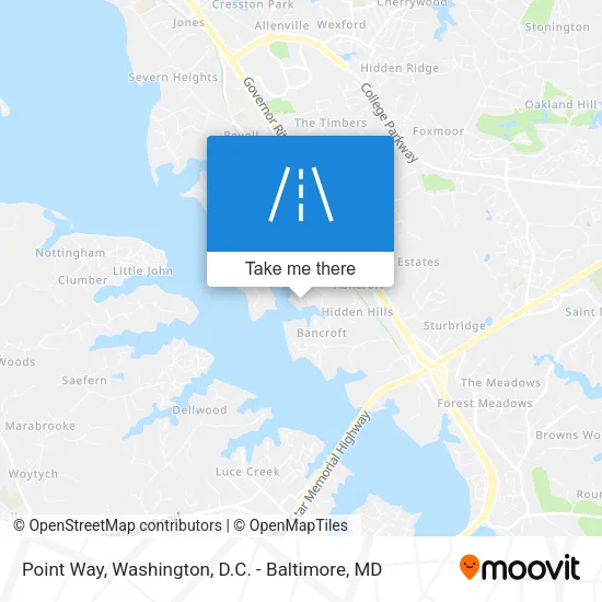 Point Way map