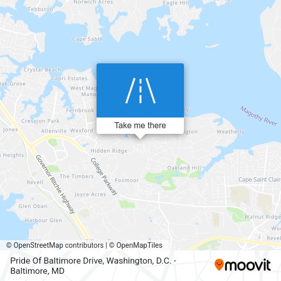 Mapa de Pride Of Baltimore Drive