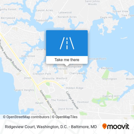 Mapa de Ridgeview Court