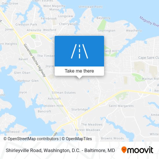 Shirleyville Road map