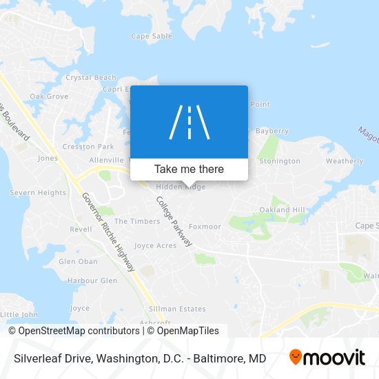 Mapa de Silverleaf Drive