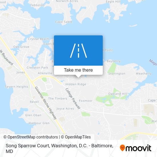 Mapa de Song Sparrow Court
