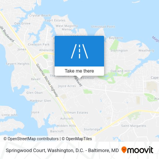 Mapa de Springwood Court