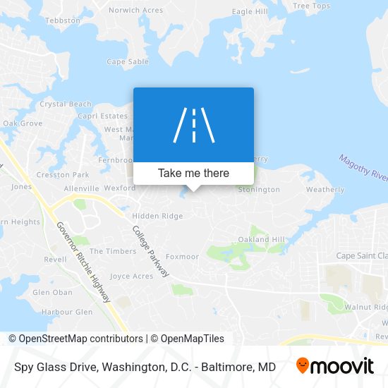 Spy Glass Drive map