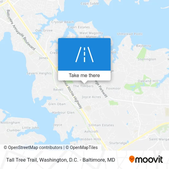 Tall Tree Trail map