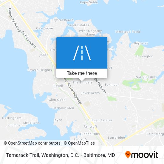 Tamarack Trail map