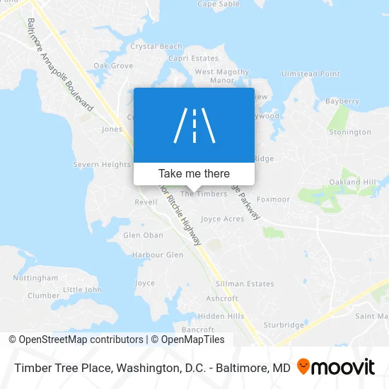 Timber Tree Place map