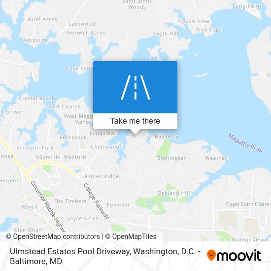Ulmstead Estates Pool Driveway map