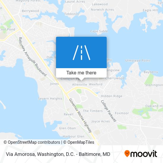 Via Amorosa map