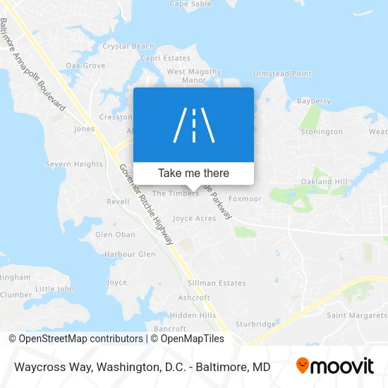 Waycross Way map