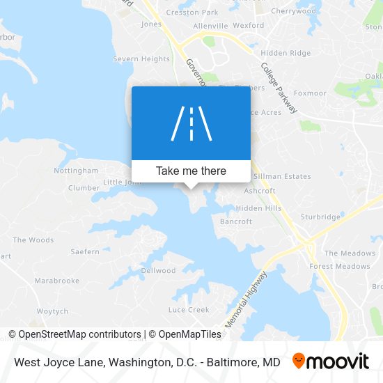 West Joyce Lane map