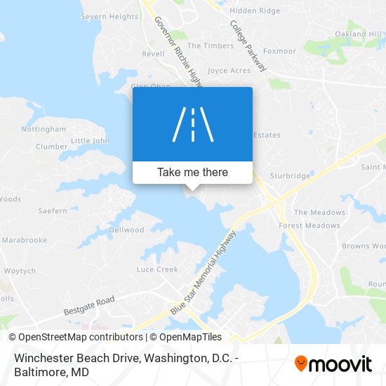 Winchester Beach Drive map