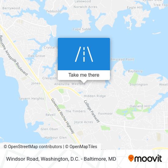 Windsor Road map