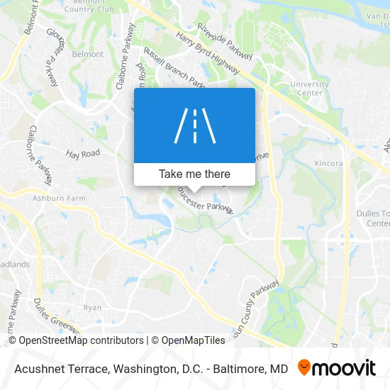 Acushnet Terrace map