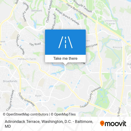 Adirondack Terrace map