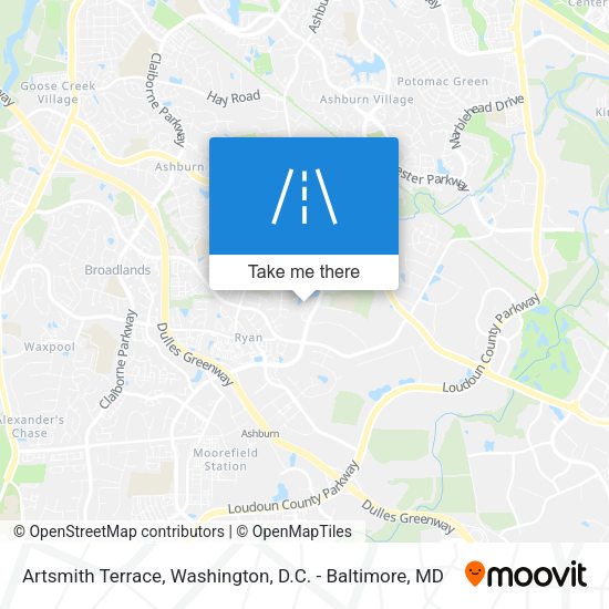 Artsmith Terrace map