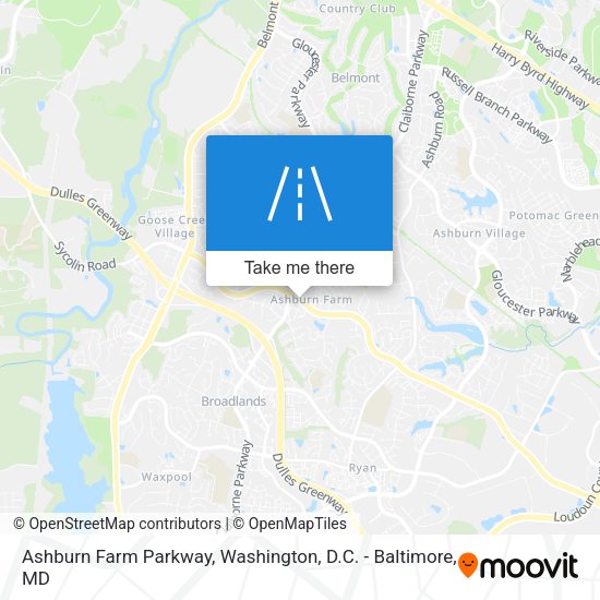 Ashburn Farm Parkway map