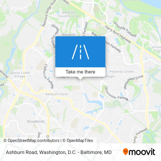 Mapa de Ashburn Road