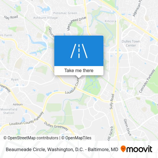Beaumeade Circle map