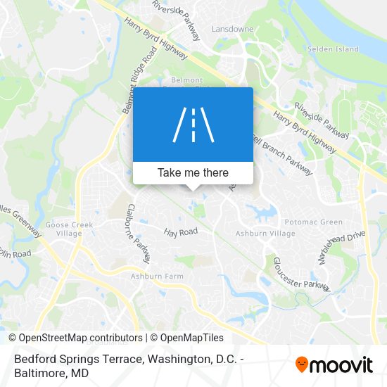 Bedford Springs Terrace map