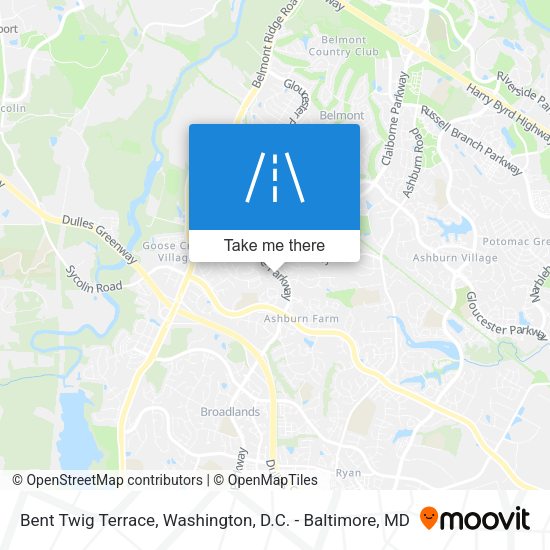 Bent Twig Terrace map