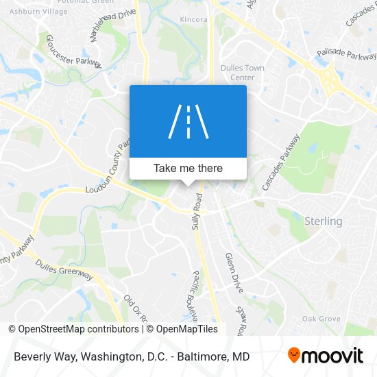 Beverly Way map